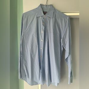 Vineyard Vines Light Blue Gingham Men's Shirt